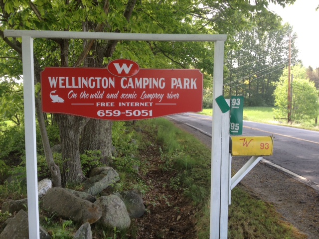 Wellington Camping Park Entry Sign